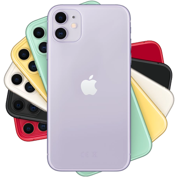 iPhone 11 overview, iPhone 11 Paars, iPhone 11, iPhone 11 Purple, iPhone 11 Green, iPhone 11 Groen, iPhone 11 Yellow, iPhone 11 Geel, iPhone 11 Wit, iPhone 11 White, iPhone 11 Zwart, iPhone 11 Black, iPhone 11 Red, iPhone 11 Rood, 64GB, 128GB, 256GB, 512GB